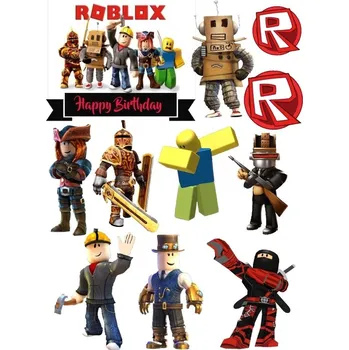 Přisada na vaření a pečení Roblox č.7 - jedlý papír - Úprava na přání +20 Kč / Jedlý papír / Bez decor gelu