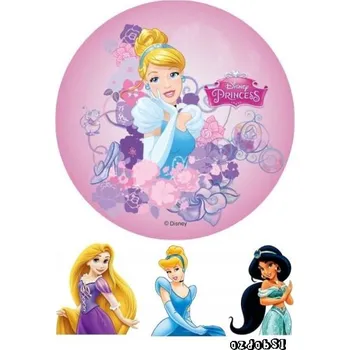 Jedlá dekorace na dort Princezny nové č.4 jedlý papír