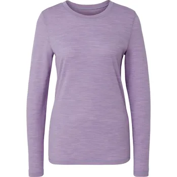 Pánské tričko 700410 - Tchibo - Triko s dlouhým rukávem s vlnou merino - pro ženy - vel. XL 48/50 - barva: fialová