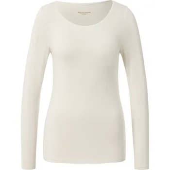 Pánská móda 695144 - Tchibo - Triko s dlouhým rukávem ze směsi modalu a hedvábí - pro ženy - vel. L 44/46 - barva: béžová