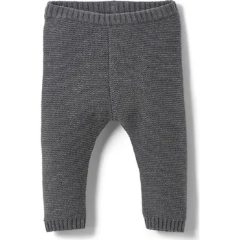 Dětská móda 690189 - Tchibo - Dětské pletené kalhoty - pro miminko - vel. 62/68 - barva: šedá