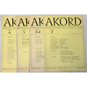 Časopis Akord č. 2-6/1947-48, ročník XIV.