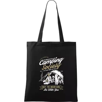 Camping Society - Taška bavlněná - 42 x 38 cm ( Černá )