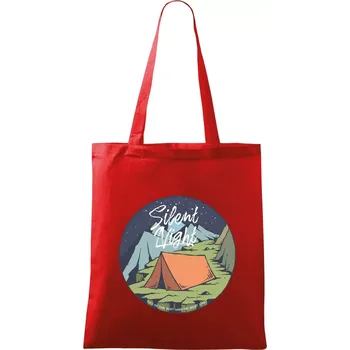 Night Camp - Silent night - Taška bavlněná - 42 x 38 cm ( Červená )