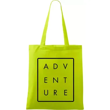 Adventure obdelník - Taška bavlněná - 42 x 38 cm ( Limetková )