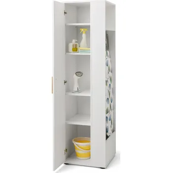 Šatní skříň 691132 - Tchibo - Univerzální skříň s bočním úložným prostorem - barva: bílá