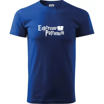 Pánské tričko Harry - Espresso Patronum - Triko extra velké (5-8XL) - 8XL ( Královská modrá )