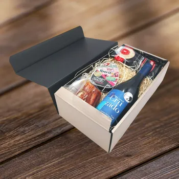 Dárkový potravinový koš Dárkový balíček Španělské víno a maso