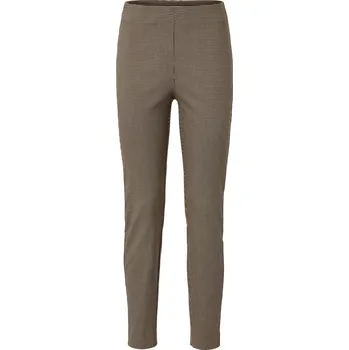 Dámské kalhoty 687087 - Tchibo - Strečové kalhoty s žakárovým vzorem - pro ženy - vel. 50 - barva: černá/žakár