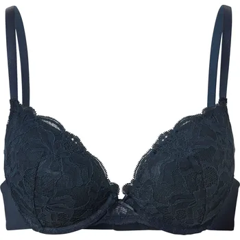 Podprsenka 676966 - Tchibo - Podprsenka push-up s krajkou - pro ženy - vel. 75B - barva: modrá