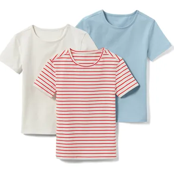 674713 - Tchibo - Dětská trička 3 ks - vel. 158/164 - barva: bílá