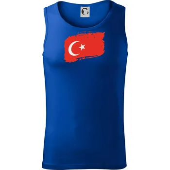 Turecko vlajka - Tílko pánské Core - S ( Královská modrá )