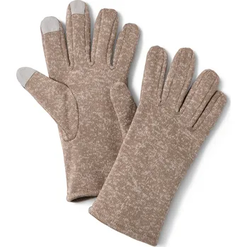 Rukavice 645503 - Tchibo - Rukavice z pleteného fleecu - pro ženy - vel. 9,5 - barva: hnědá