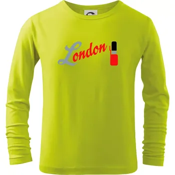 Dětská móda London Stráž - Triko dětské Long Sleeve - 122 cm/6 let ( Limetková )