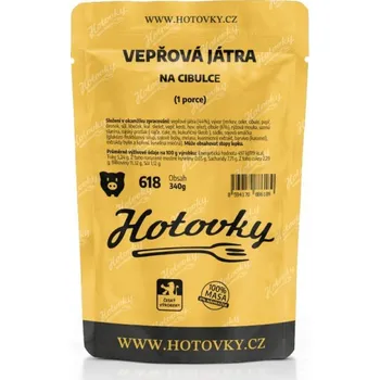 Hotovky Vepřová játra na cibulce - 1 porce - 340 g