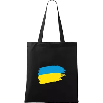 Ukrajina vlajka - Taška bavlněná - 42 x 38 cm ( Černá )
