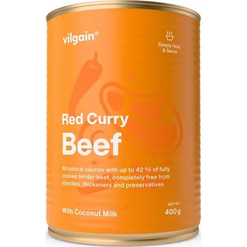 Konzervované maso Vilgain Hovězí na kari – 400 g
