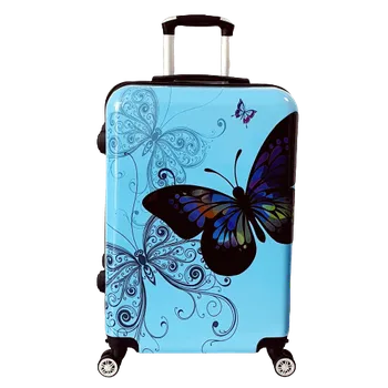 Cestovní odlehčený kufr, velikost L, objem 90 l, odnímatelná kolečka - modrý