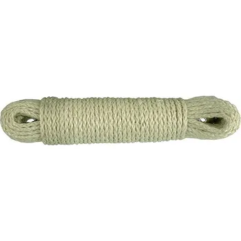 Železářství CONNEX Lano sisalové víceúčelové stáčené lano 4 mm × 20 m, přírodní barva B34020