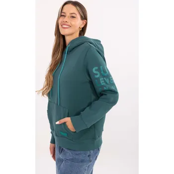 Dámská mikina Stylová modrá mikina s kapucí