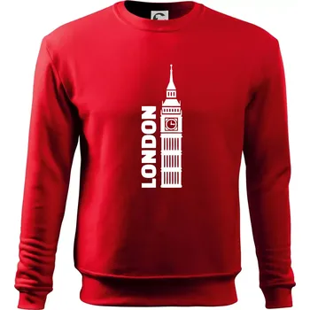 Chlapecké tričko London věž - Mikina Essential dětská - 146 cm/10 let ( Červená )