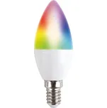 Solight WZ431 LED SMART WIFI žárovka, svíčka, 5W, E14, RGB, 400lm