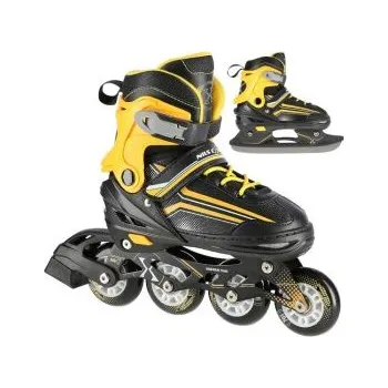 Kolečkové brusle NILS Extreme NH18190 černo-oranžové EU 39-43 brusle + DÁREK DLE VÝBĚRU!