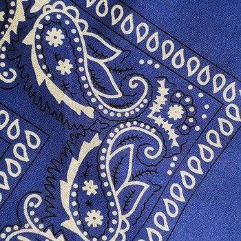 Šátek Bavlněný šátek - vzor Paisley - tmavě modrá