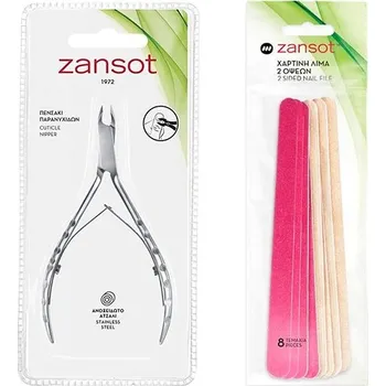 Zansot Kleštičky na nehtovou kůžičku + pilník na nehty 8 ks