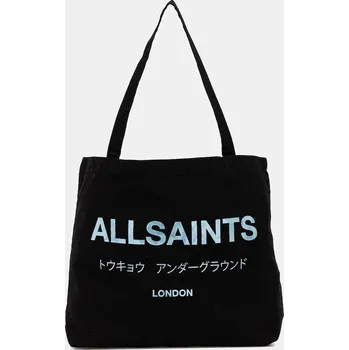 Bavlněná taška AllSaints M170XB černá 99A, vel. ONE SIZE
