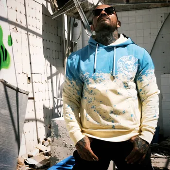 Pánská mikina Pánská mikina Yakuza Splash Allover 23013 pale banana velikost: 4XL