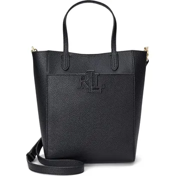 Kabelka Kožená kabelka Lauren Ralph Lauren černá barva, 431966760 99X, vel. ONE SIZE