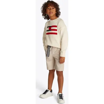 Pánské kraťasy Kraťasy Tommy Hilfiger béžová barva, KB0KB09474 KB0KB09474.104.122.PPYA 80X, vel. 110