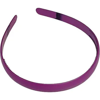 Čelenka Plastová matná čelenka rovná 1.3cm - fialová