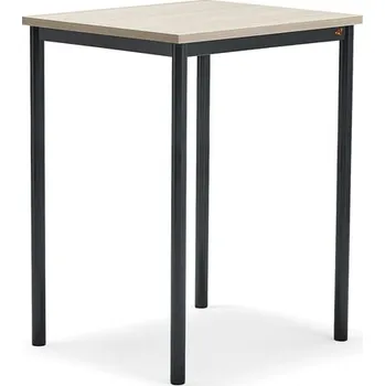 Jídelní stůl Stůl BORÅS PLUS, 700x600x900 mm, antracitově šedé nohy, HPL deska, jasan