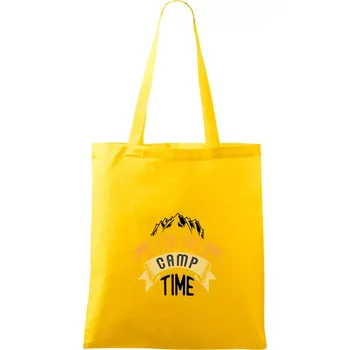 Nákupní taška I'm on camp time - Taška bavlněná - 42 x 38 cm ( Žlutá )