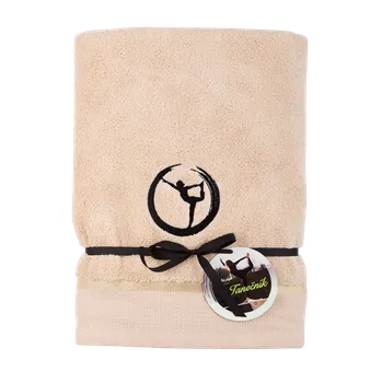 Dětské zboží Sleep-well Osuška béžová Jóga Tanečník - z mikrobavlny Sleep-well ® - 70x140cm