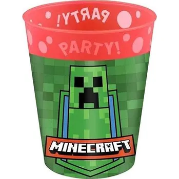 Kojenecká láhev GoDan Plastové kelímky pixel Minecraft 250 ml, 4 ks