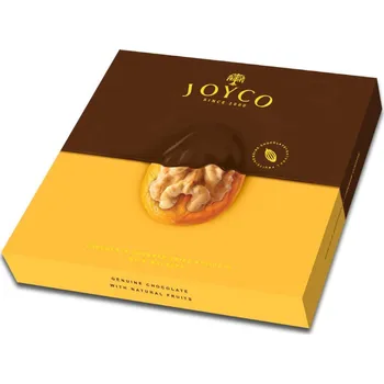 Sušená potravina JOYCO Sušené MERUŇKY v čokoládě s vlašskými ořechy 150 g