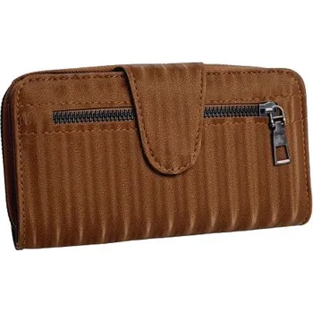 Peněženka Dámská peněženka pruhy - dlouhá - hnědá