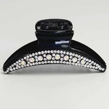 Plastový skřipec do vlasů - s kamínky