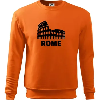 Pánská mikina Italy Koloseum Rome - Mikina Essential pánská - S ( Oranžová )