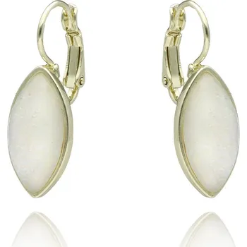 Náušnice Yvon Krémové náušnice z kolekce NEBULA s jemným leskem