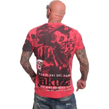 Pánské tričko Pánské triko Yakuza Deep Down Allover Regular 26010 geranium velikost: 6XL