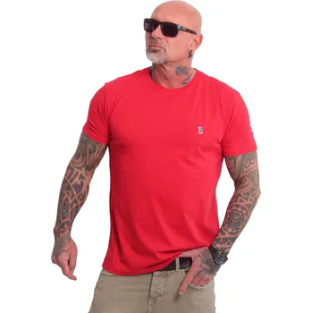 Oblečení a móda Pánské triko Yakuza Plain Regular Basic 25048 red velikost: 4XL
