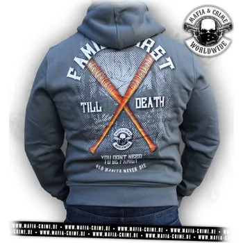 Pánská mikina Pánská mikina Mafia & Crime Family First grey velikost: M + Doprava zdarma na další nákup