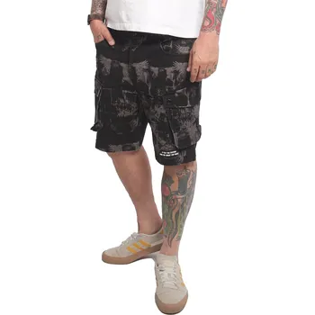 Pánské kraťasy Pánské Yakuza Kraťasy Rockstarz Cargo 25047 black velikost: 36