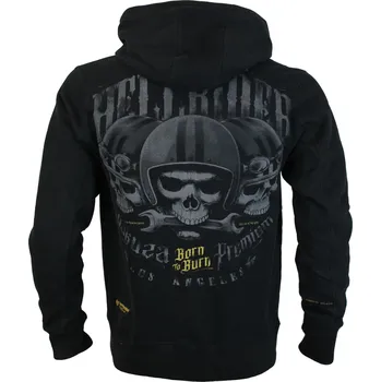 Pánská mikina Pánská mikina Yakuza Premium se zipem a kapucí 3824 black velikost: L