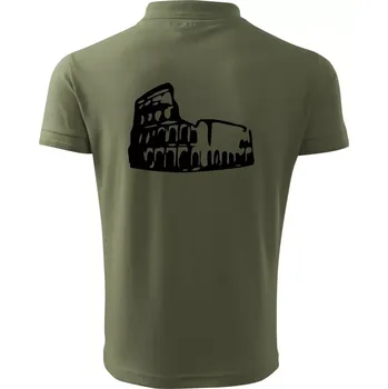 Pánská košile Itálie Koloseum - Polokošile pánská Pique Polo 203 - 2XL ( Khaki )