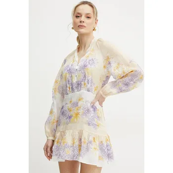 Dámské šaty Šaty Twinset béžová barva, mini, 251TT2060 08X, vel. 40